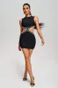 Sorrel Diamante Cutout Mini Bandage Dress, S sold by Bella Barnett