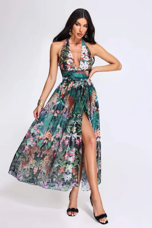 Rae Halter Printed Dress, M sold by Bella Barnett
