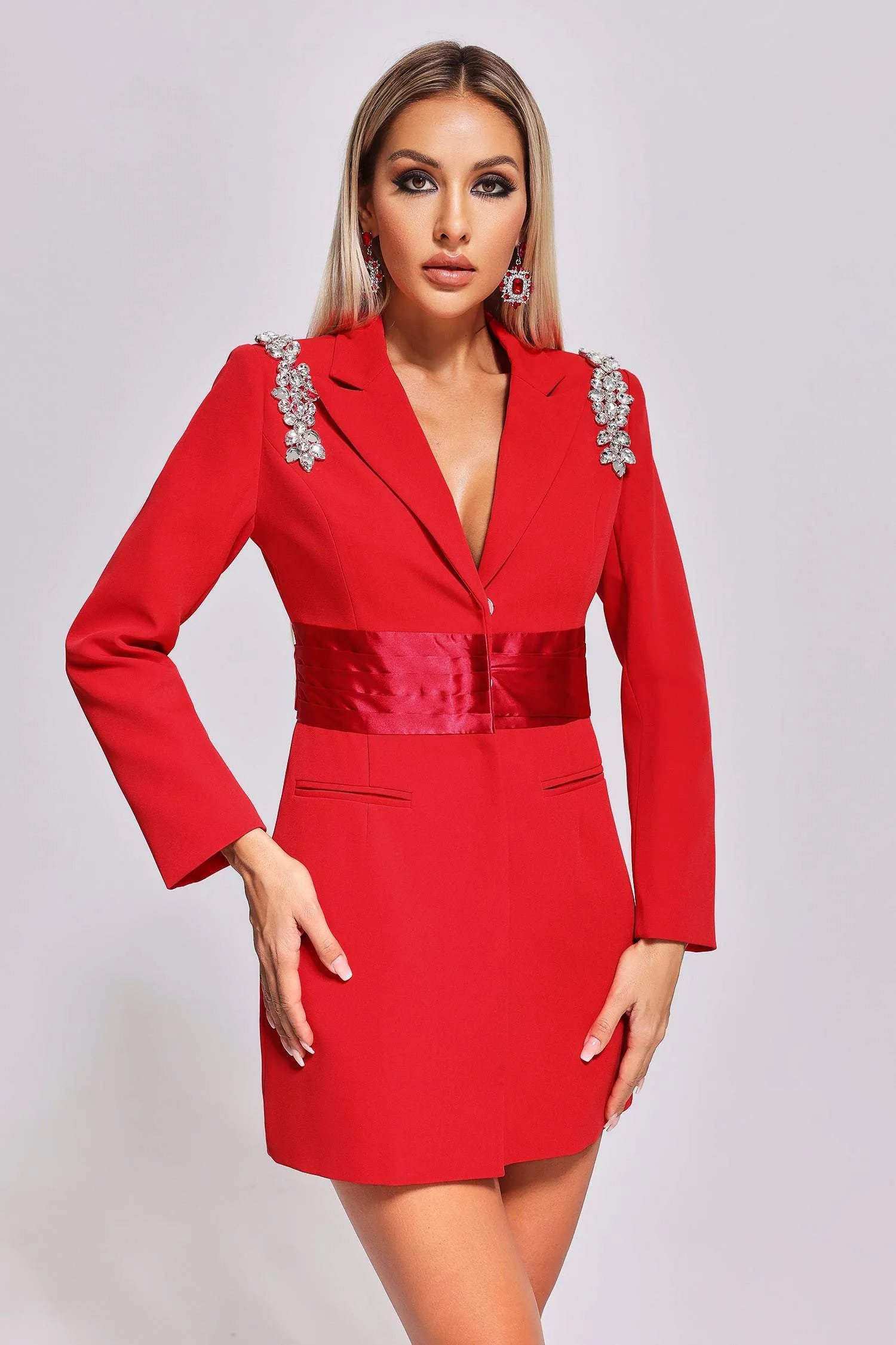 Umi Diamante Blazer Dress, L sold by Bella Barnett