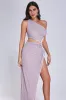 Zaroe One Shoulder Cutout Midi Dress - Purple, S sold by Bella Barnett