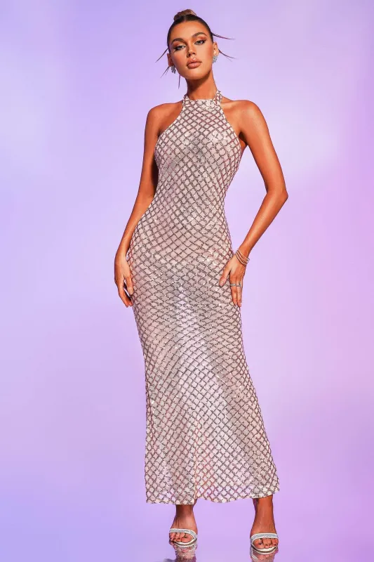 Sierrar Sequin Maxi Dress, L sold by Bella Barnett
