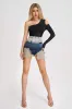 Wayneshia One Shoulder Bandage Top, M sold by Bella Barnett