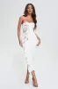 Kyler Diamante Floral Midi Bandage Dress, M sold by Bella Barnett