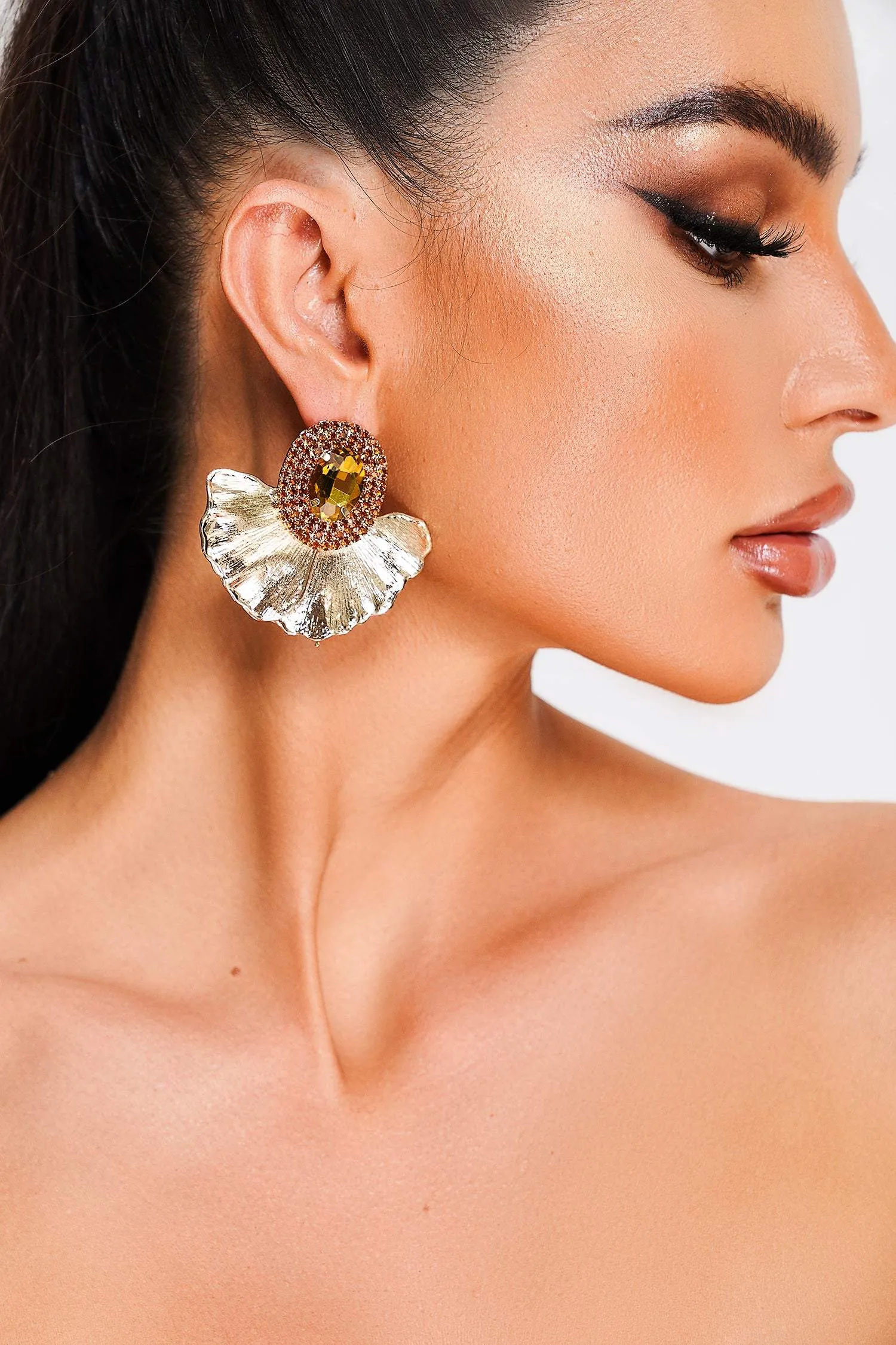 Latara Diamante Earrings sold by Bella Barnett product image thumbnail 2
