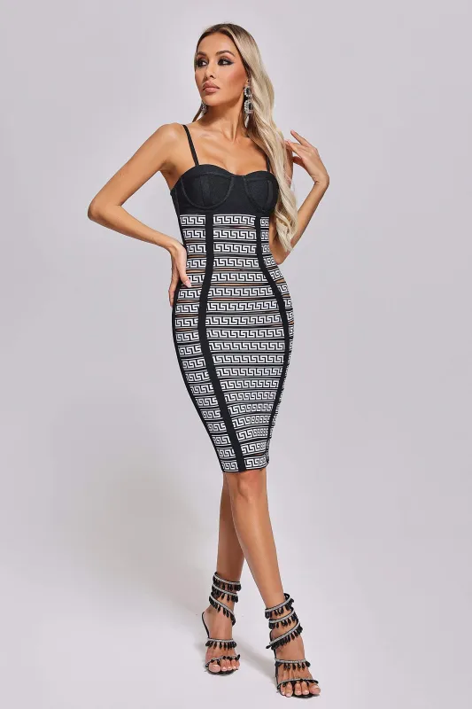 Leyni Bandage Midi Dress, L sold by Bella Barnett