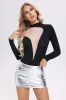 Ada Patchwork Bodysuit, S sold by Bella Barnett