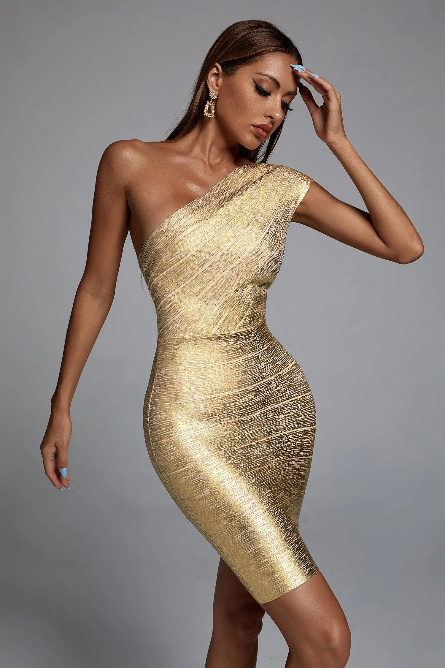 Lika Metallic Mini Cocktail Dress, M sold by Bella Barnett product image thumbnail 2