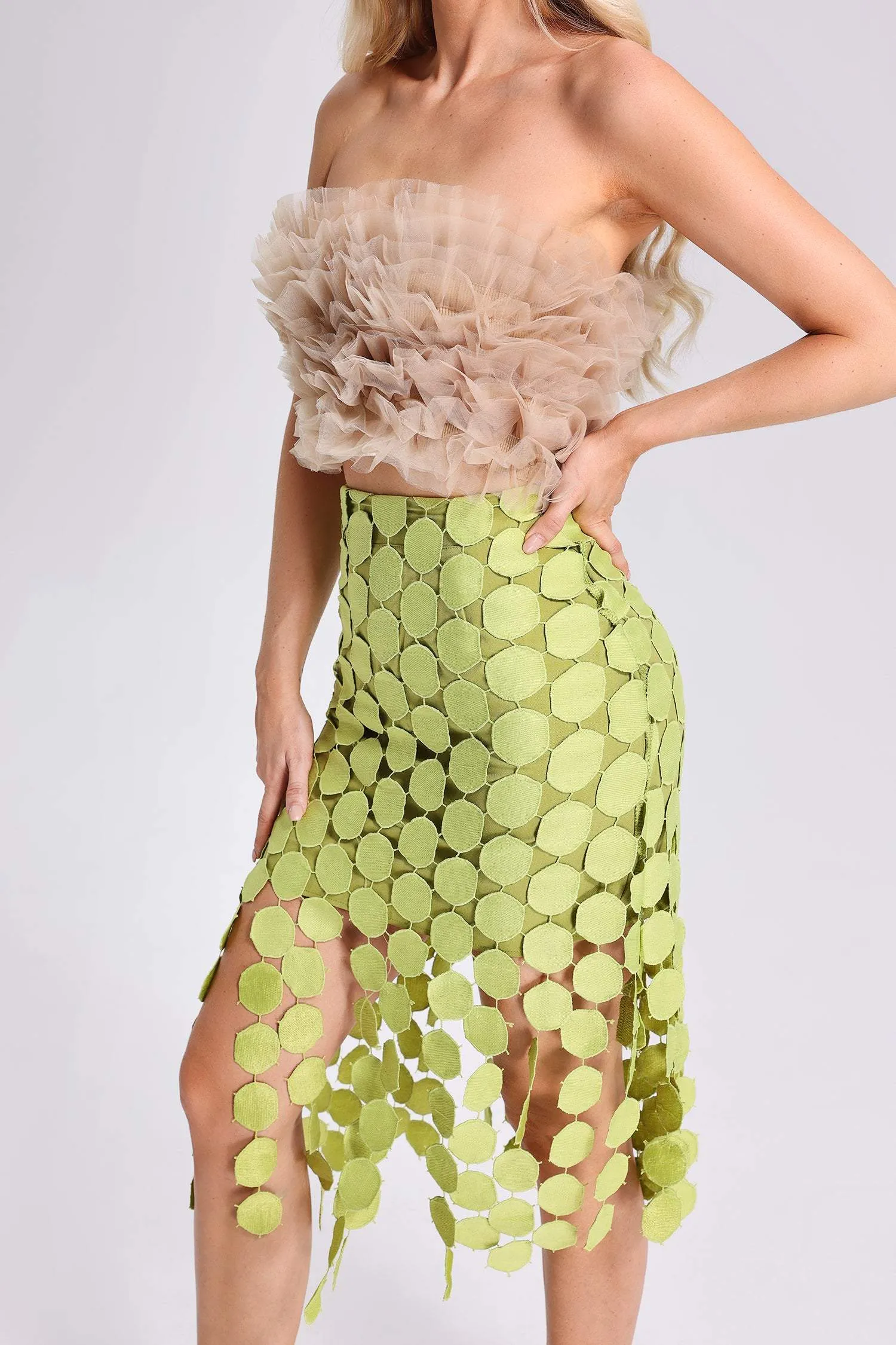 Rakel Circle Cutout Midi Dress, L sold by Bella Barnett