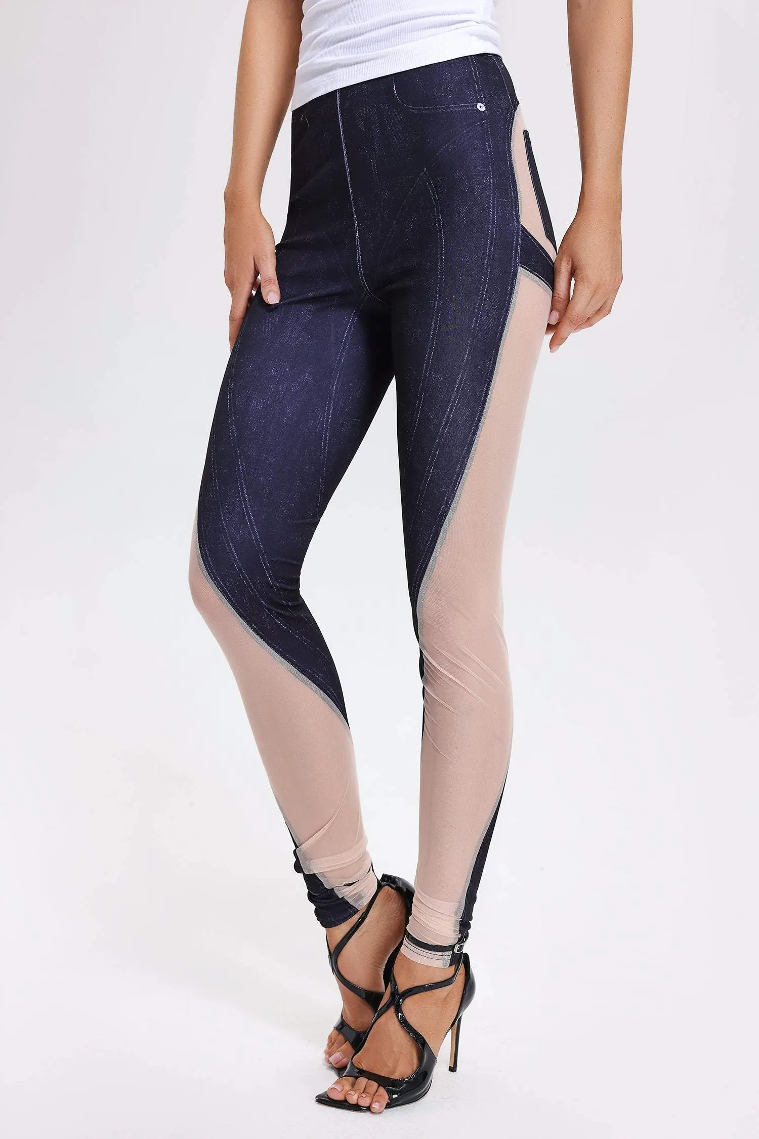 Odelia Patchwork Printed Pants - Black, L sold by Bella Barnett