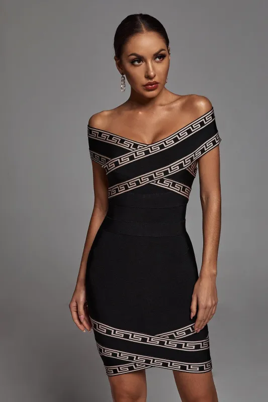 Orianna Off Shoulder Cocktail Dress, XL sold by Bella Barnett