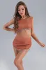 Elodie Rhinestone Set - Orange, L sold by Bella Barnett
