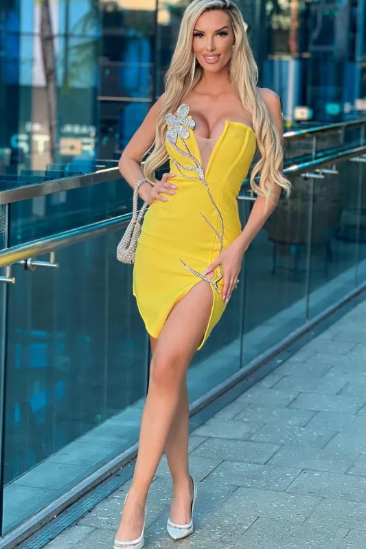 vsuppastar-Bristol Diamonate Mini Bandage Dress, L sold by Bella Barnett