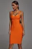 Alix Bandage Mini Dress - Orange, S sold by Bella Barnett
