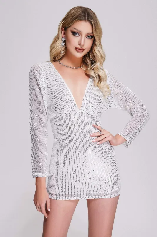 Yonce Sequin Mini Dress, S sold by Bella Barnett