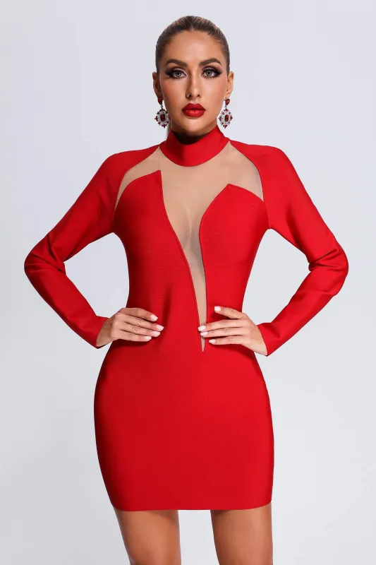 Helene Mesh Mini Bandage Dress, L sold by Bella Barnett
