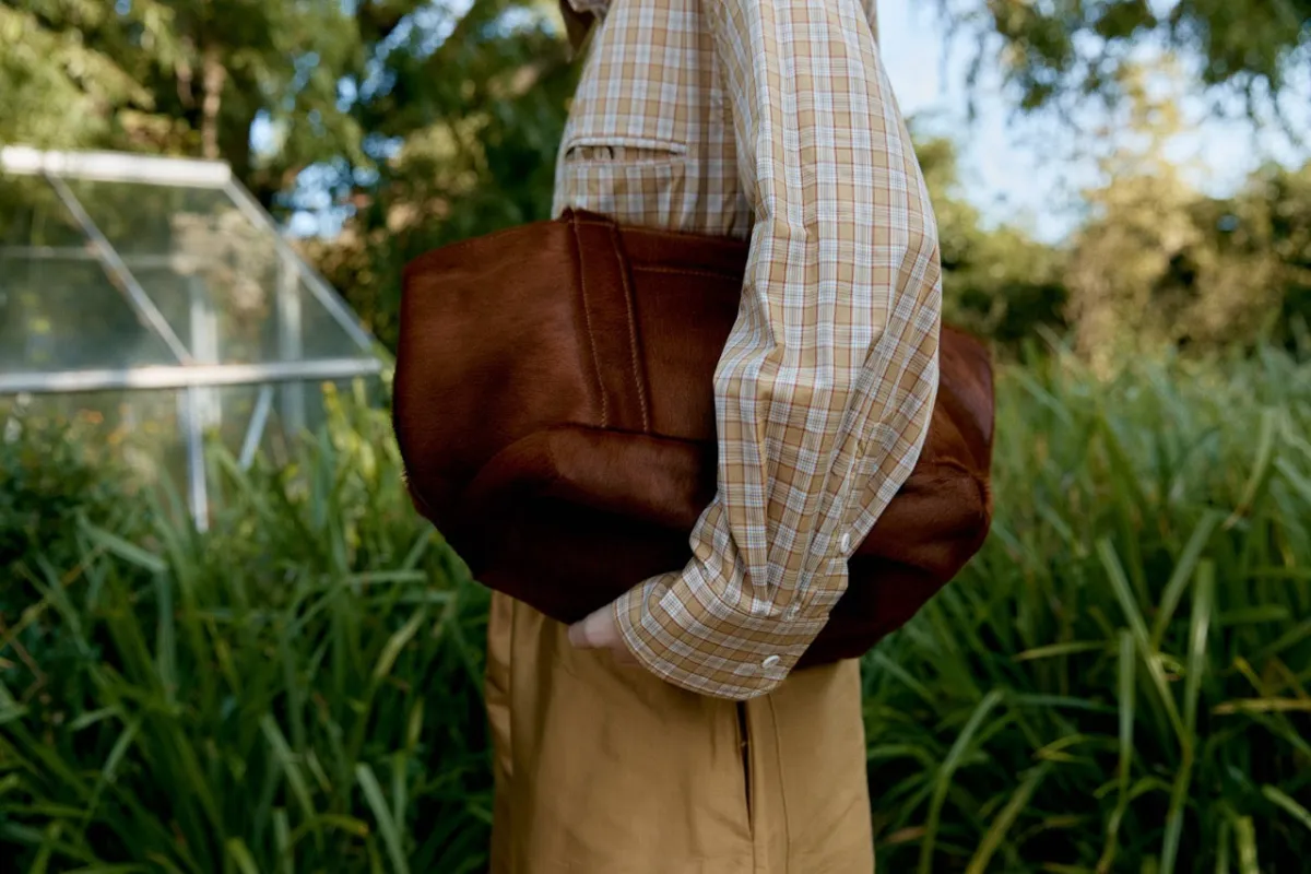 Hair On Hide Mini Tote Bag made by Cawley