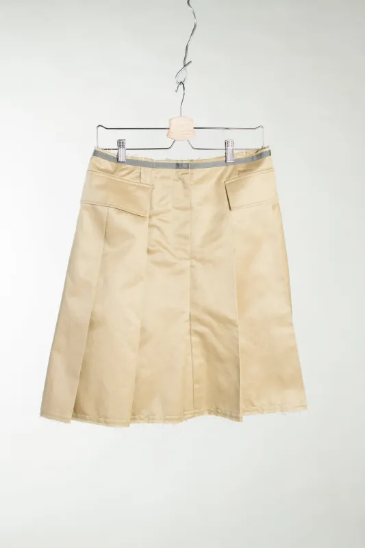 Pleated Skirt - Cotton Silk sold by grays toronto