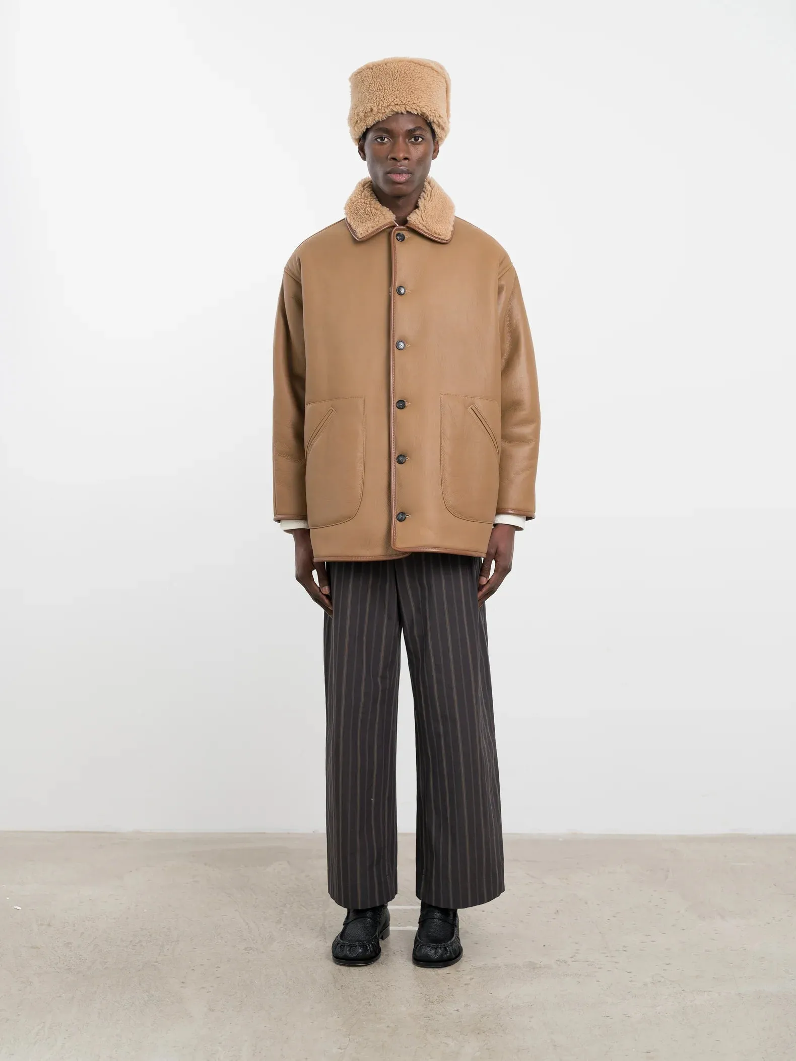 Tan Leather Back Curly Ronny Jacket sold by grays toronto product image thumbnail 2