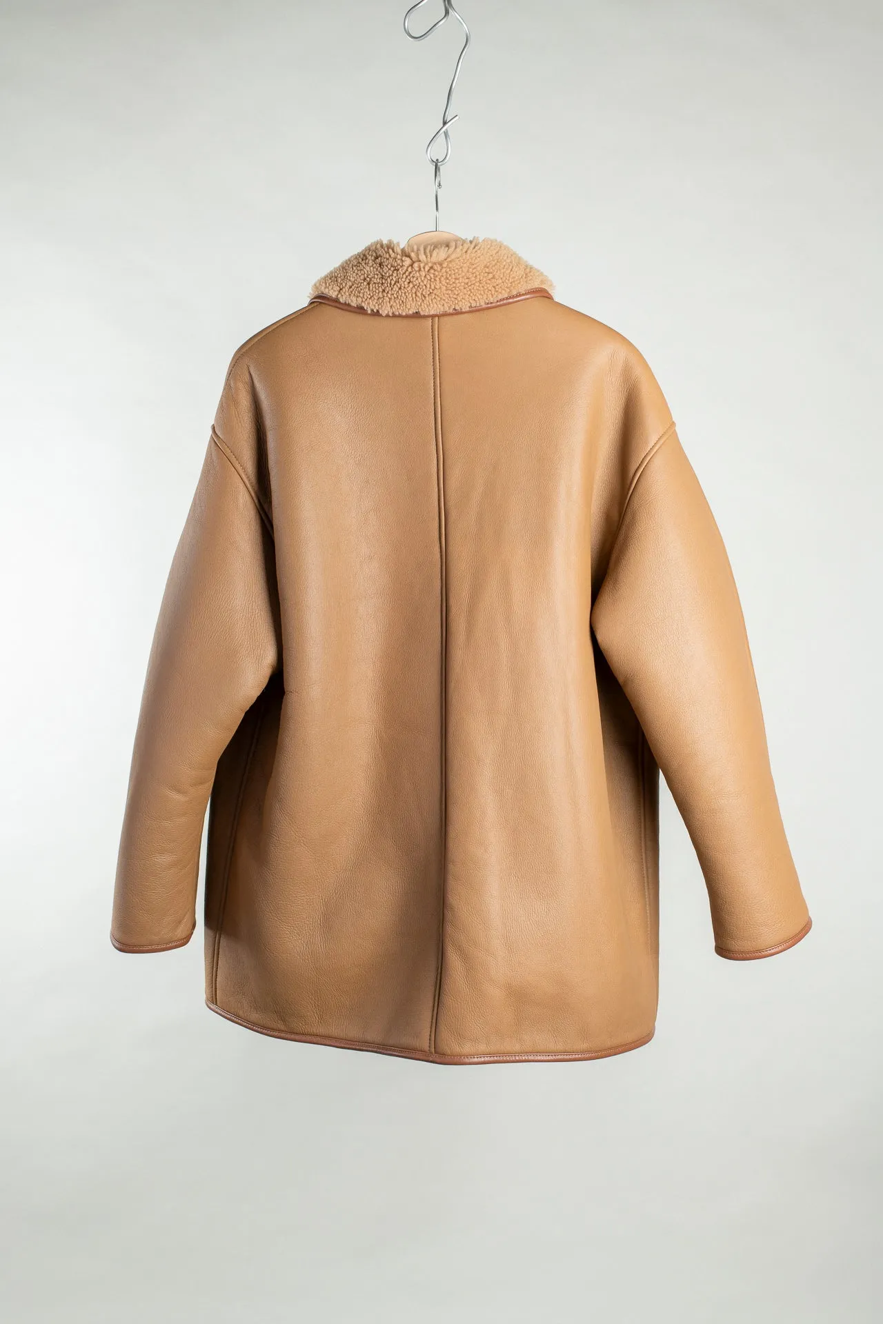 Tan Leather Back Curly Ronny Jacket sold by grays toronto product image thumbnail 3