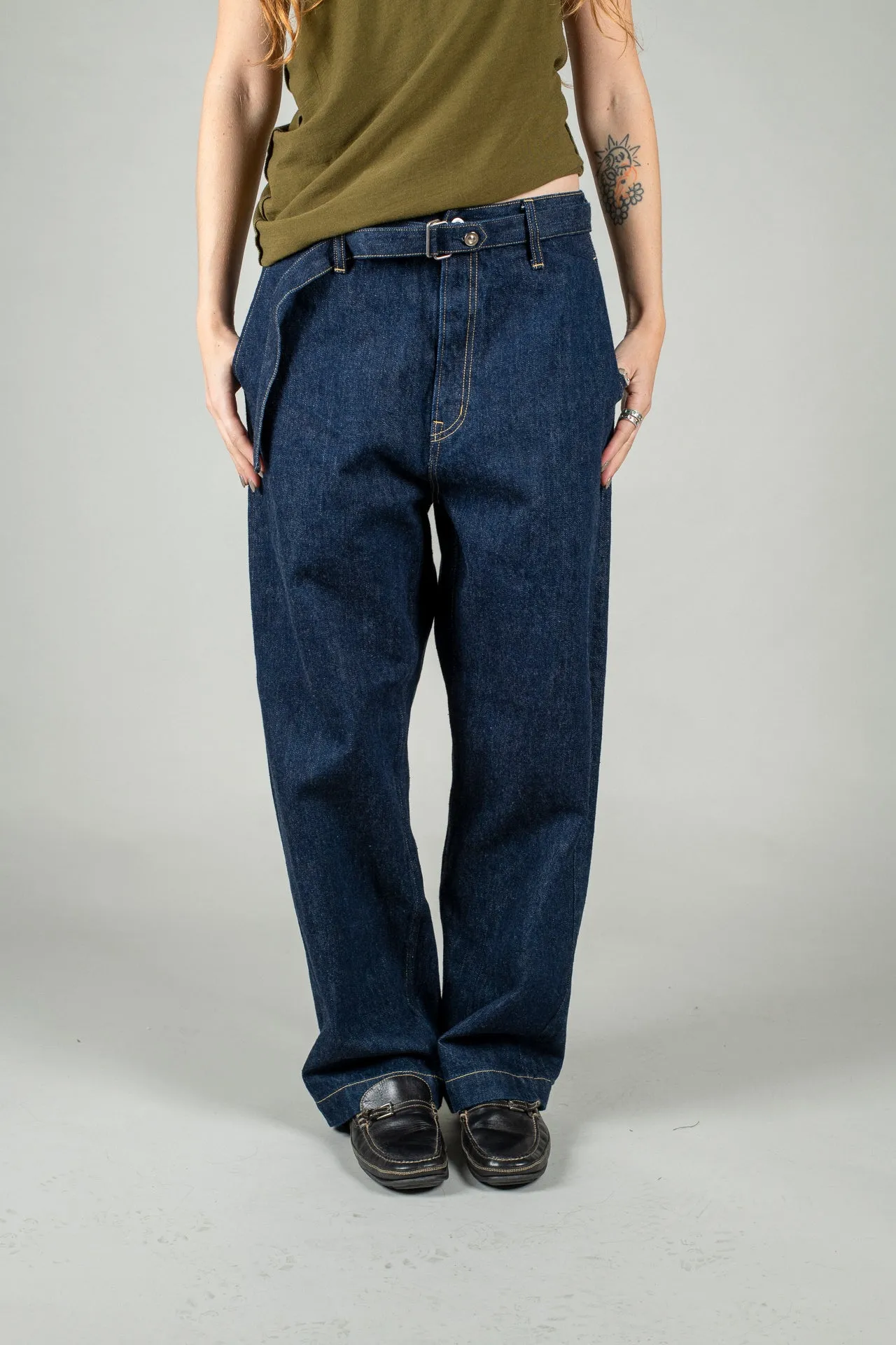 Belted Trouser- Raw Denim sold by grays toronto product image thumbnail 2