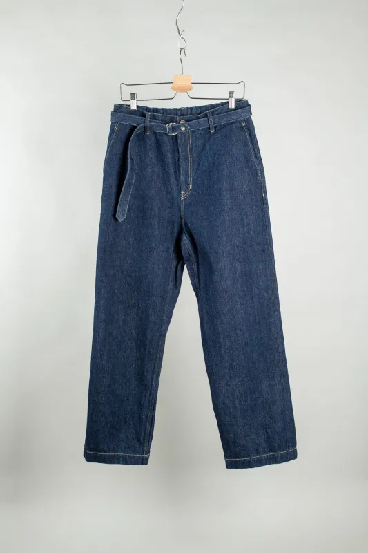 Belted Trouser- Raw Denim sold by grays toronto
