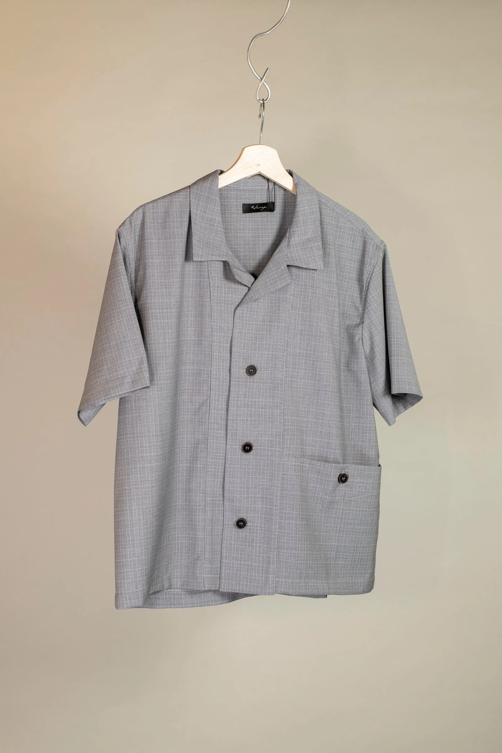 Uniform Shirt Wool Linen Plaid sold by grays toronto