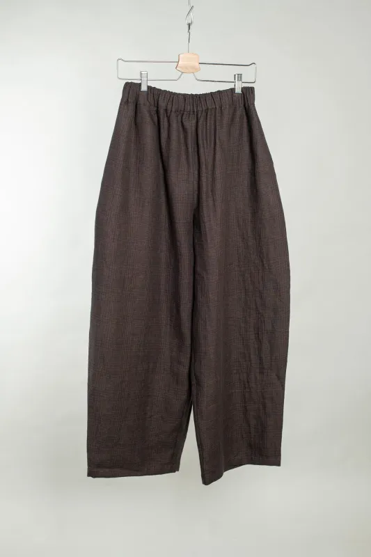 Studio Pant - Ink Tobacco Plaid made by grays toronto
