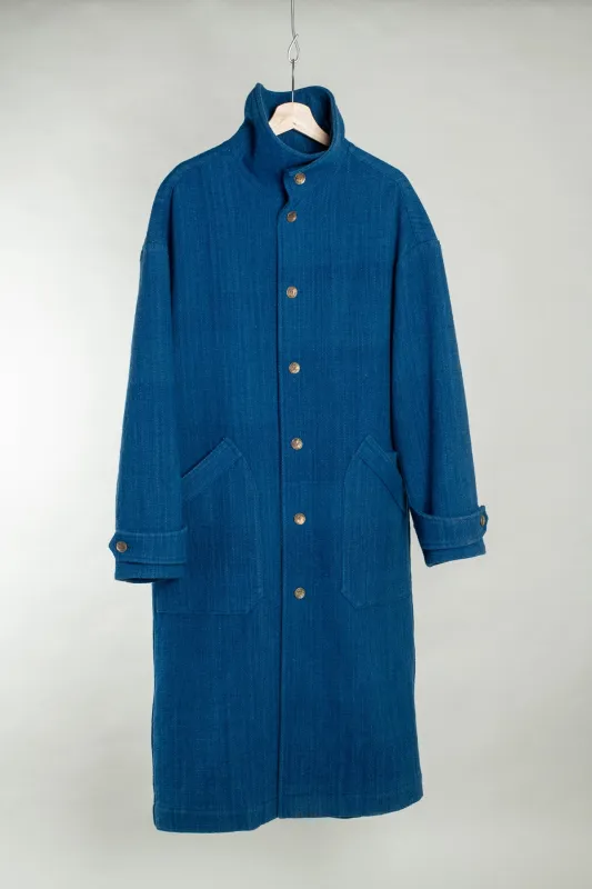 High Neck Coat - Ontario Wool made by grays toronto