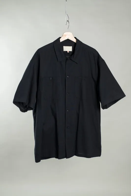 Utility Short Sleeve Shirt - Black made by grays toronto