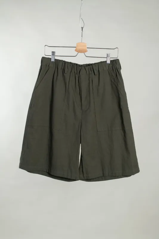 Utility Easy Shorts - Olive made by grays toronto