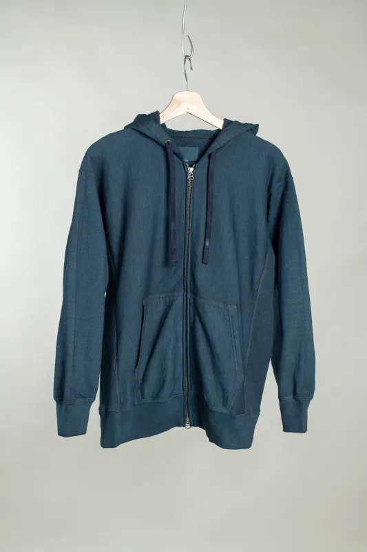 Athletic Hoodie - Natural Dye - Indigo made by grays toronto