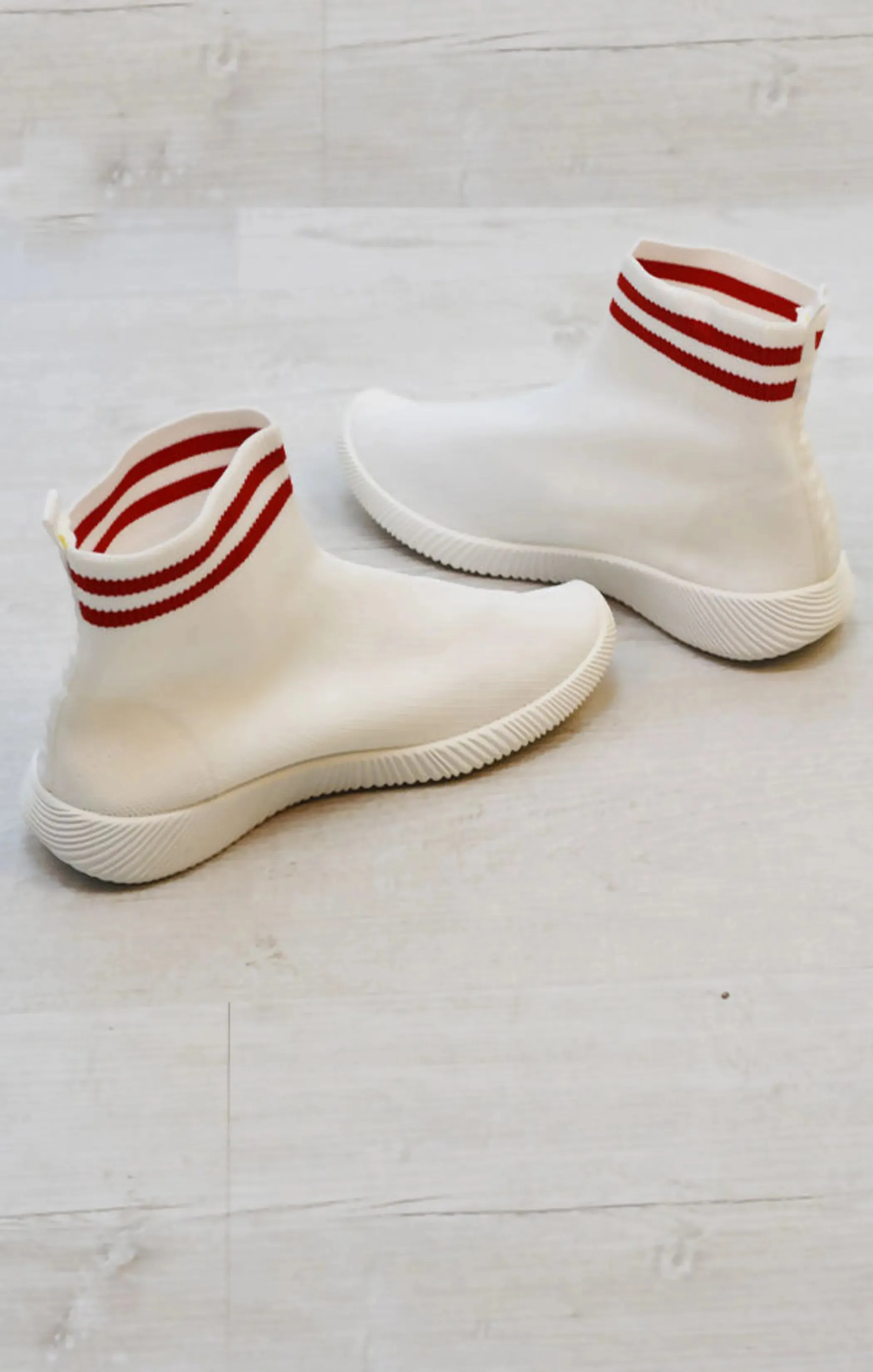 White Chunky Sole High Runner Sock Trainers - Vera sold by Femme Luxe product image thumbnail 3