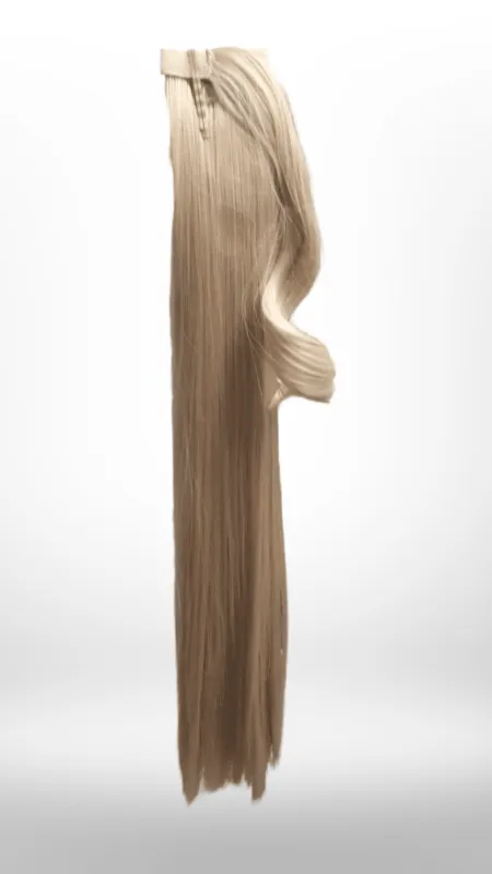Champagne Blonde 26" Synthetic Straight Hair Extensions Clip In Piece - Auora made by Femme Luxe