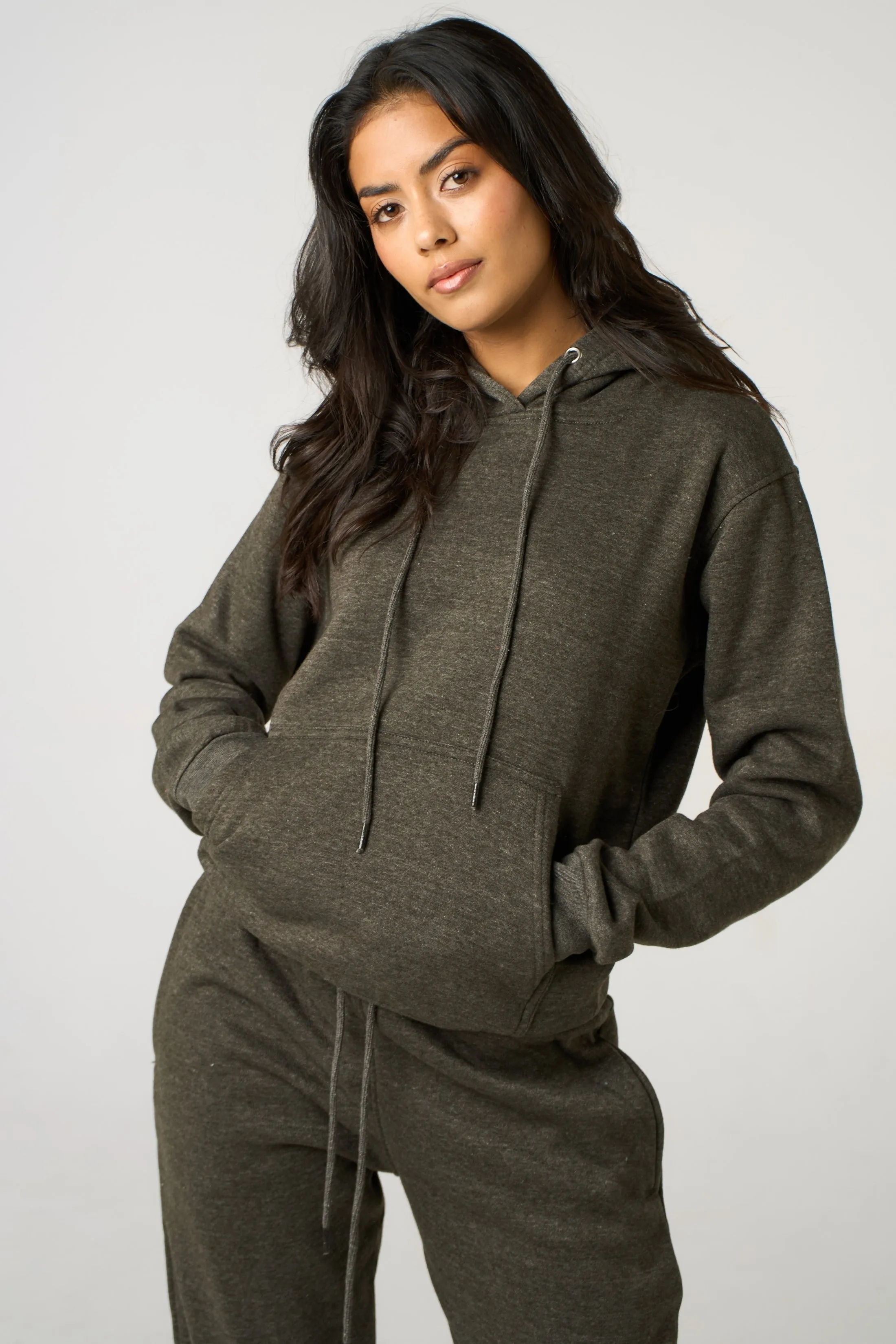 Charcoal Hoodie & Cuffed Joggers Loungewear Set - Bellamy sold by Femme Luxe product image thumbnail 2