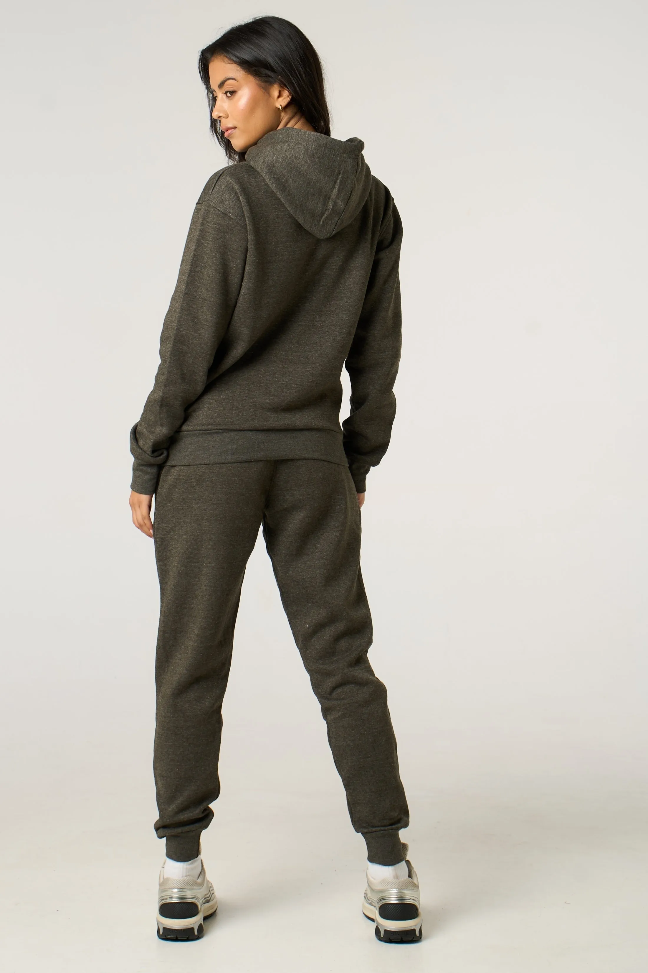 Charcoal Hoodie & Cuffed Joggers Loungewear Set - Bellamy sold by Femme Luxe product image thumbnail 5