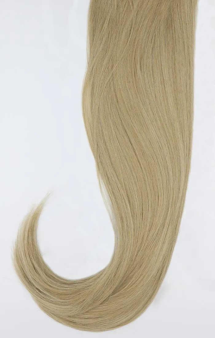Light Golden Blonde 24" Synthetic Straight Hair Extensions Clip In Piece - Auora sold by Femme Luxe