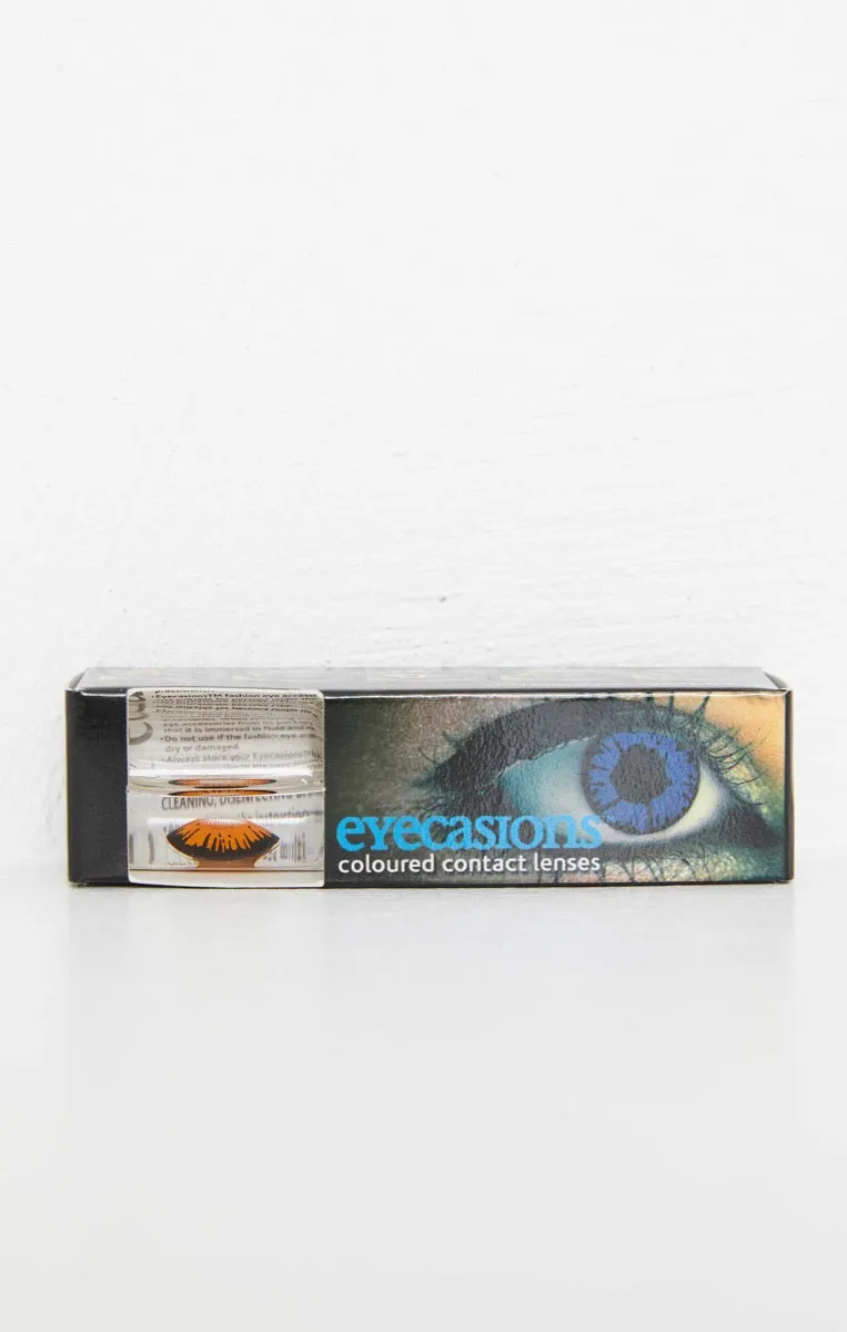 Orange Coloured Halloween Contact Lenses - Eira sold by Femme Luxe