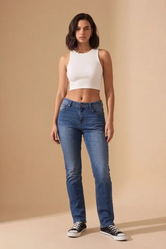 Light Blue Wash Skinny Fit Jeans- Marcia made by Femme Luxe