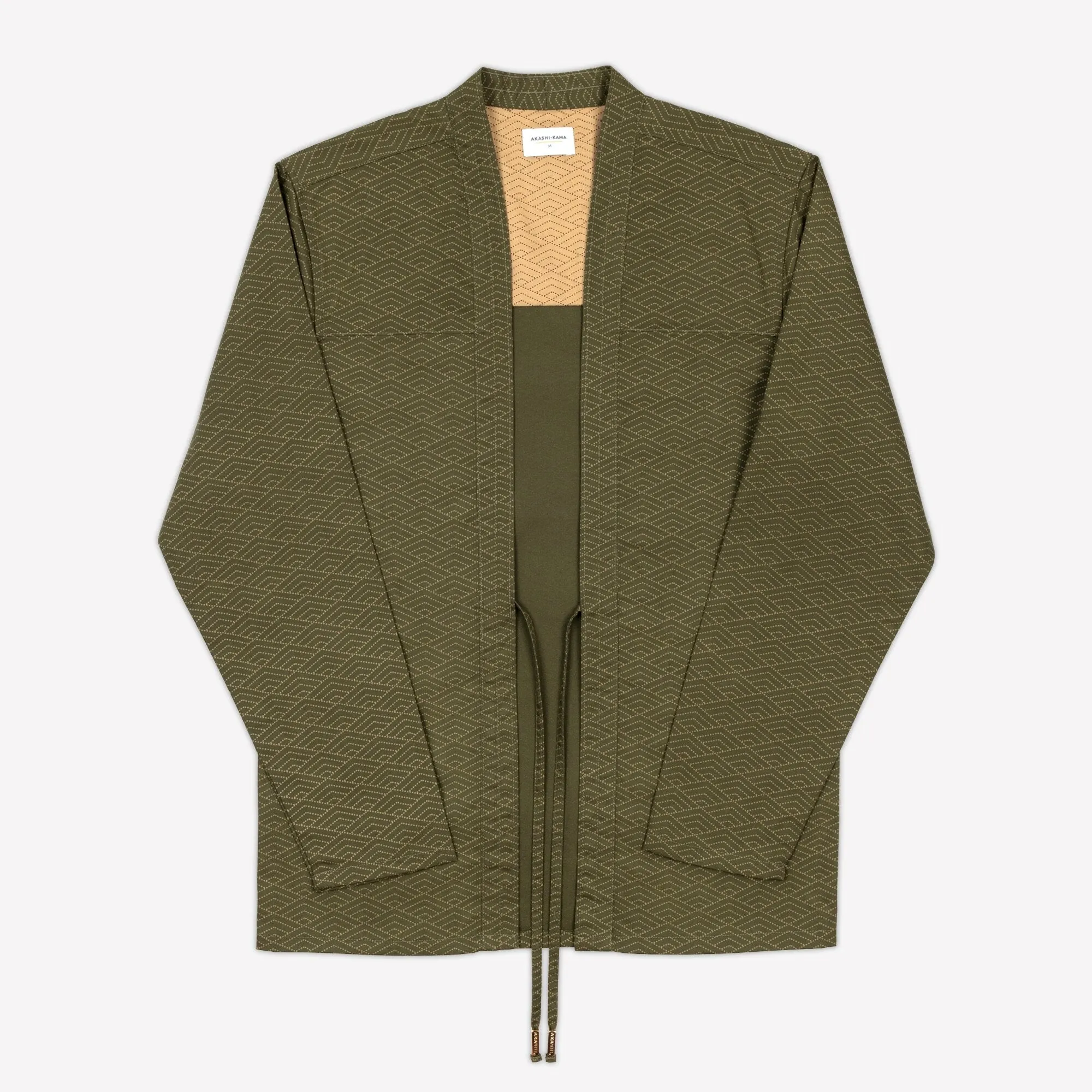 Noragi Jacket - Army Green Wave sold by AKASHI-KAMA