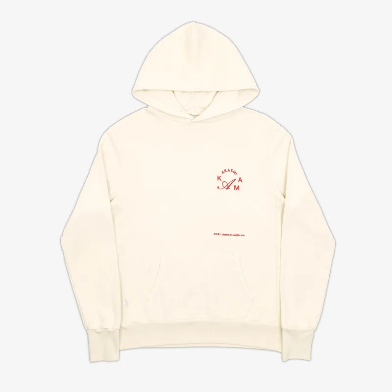 Hanko Crest Hoodie - Cream sold by AKASHI-KAMA