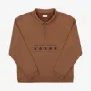 Cropped Quarter Zip - Terracotta sold by AKASHI-KAMA