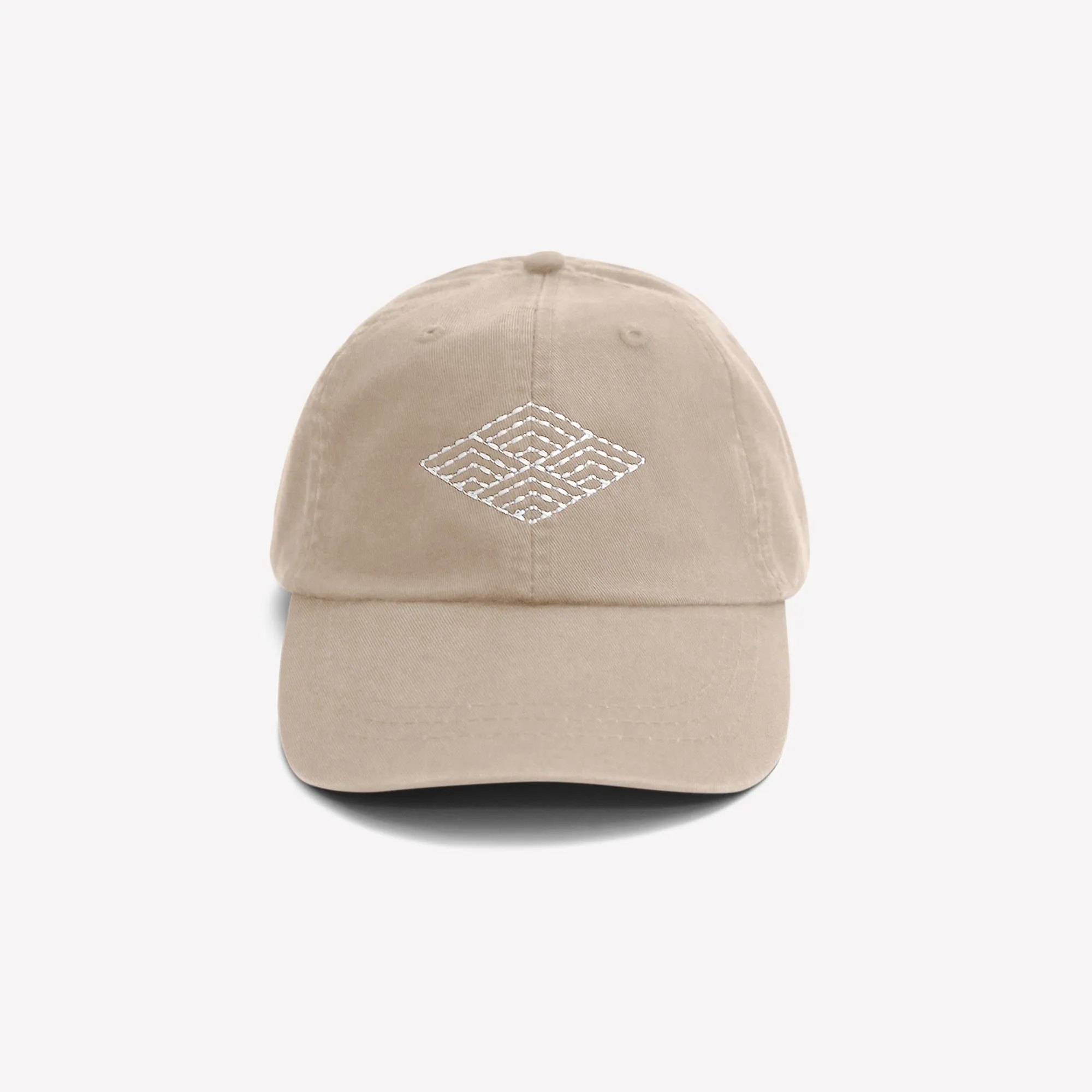 Sashiko Diamond Hat - Seashell sold by AKASHI-KAMA