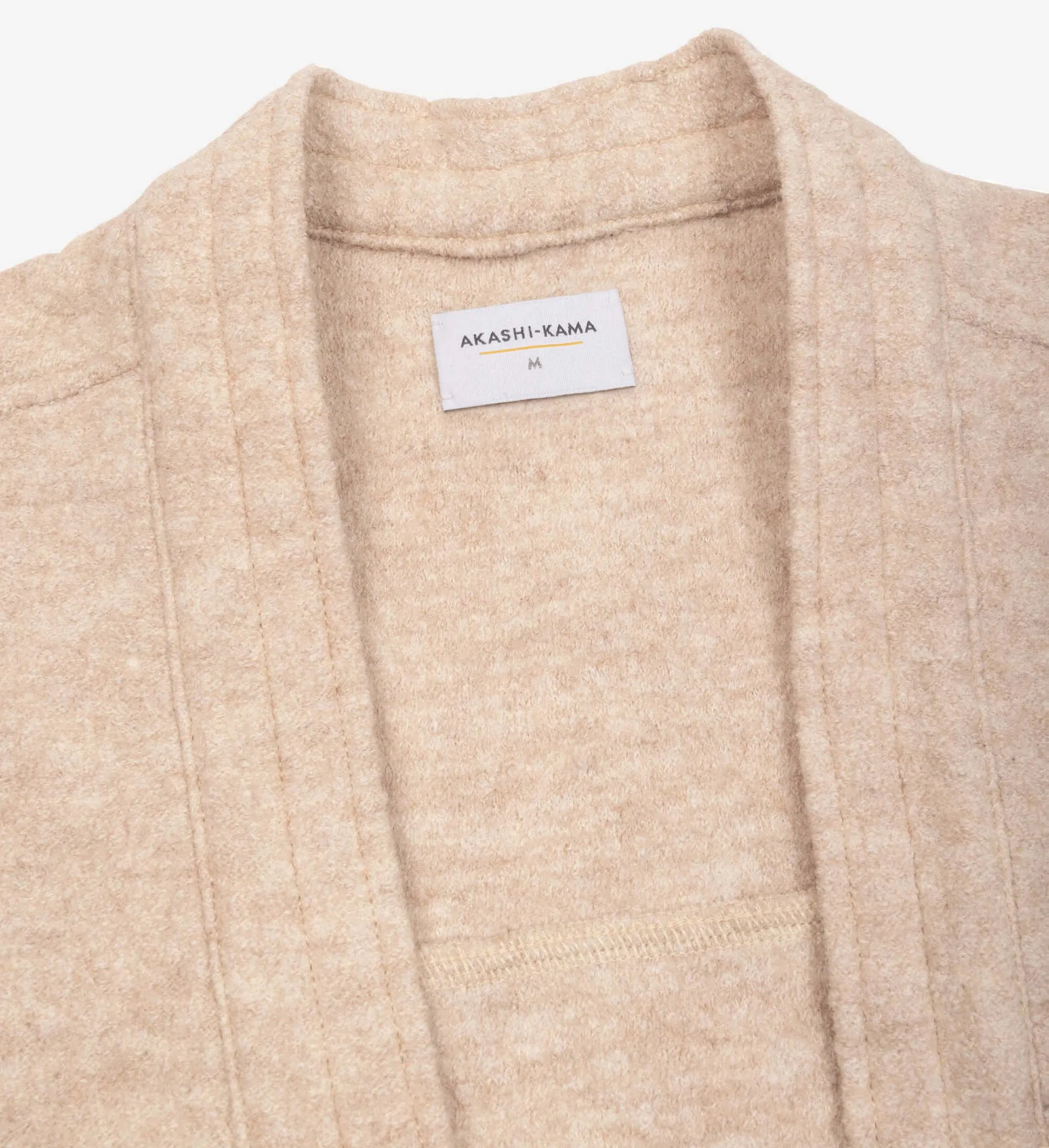 Wool Noragi - Light Camel sold by AKASHI-KAMA product image thumbnail 2