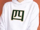 Yonsei Chenille Hoodie - White sold by AKASHI-KAMA