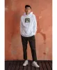 Yonsei Chenille Hoodie - White sold by AKASHI-KAMA