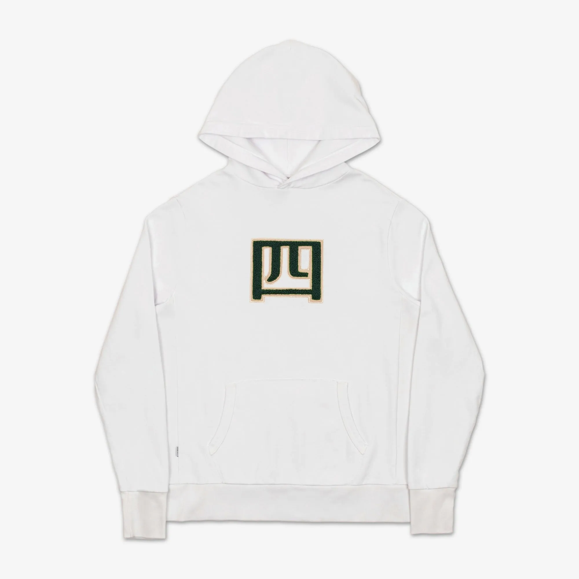 Yonsei Chenille Hoodie - White sold by AKASHI-KAMA