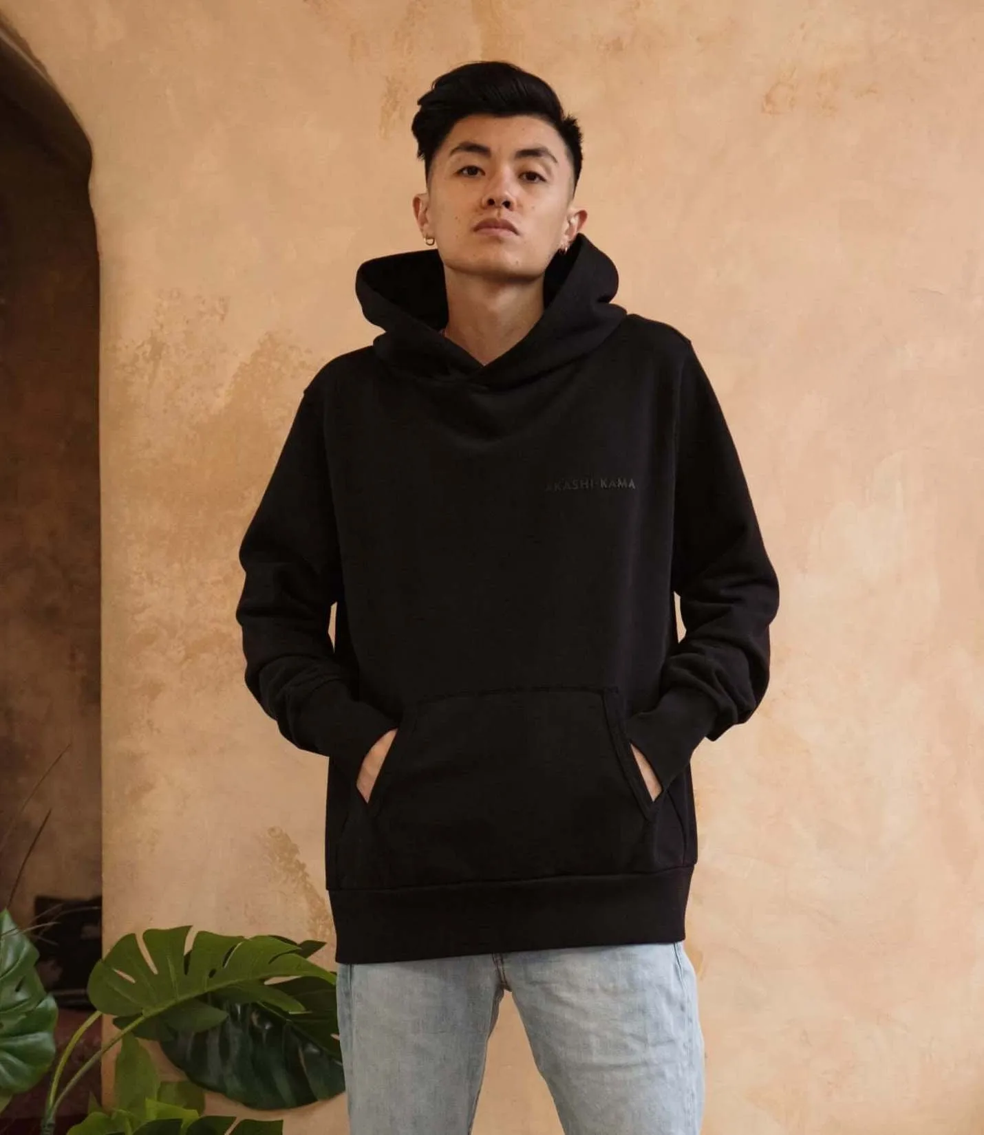 Stamped Logo Hoodie - Black sold by AKASHI-KAMA product image thumbnail 3
