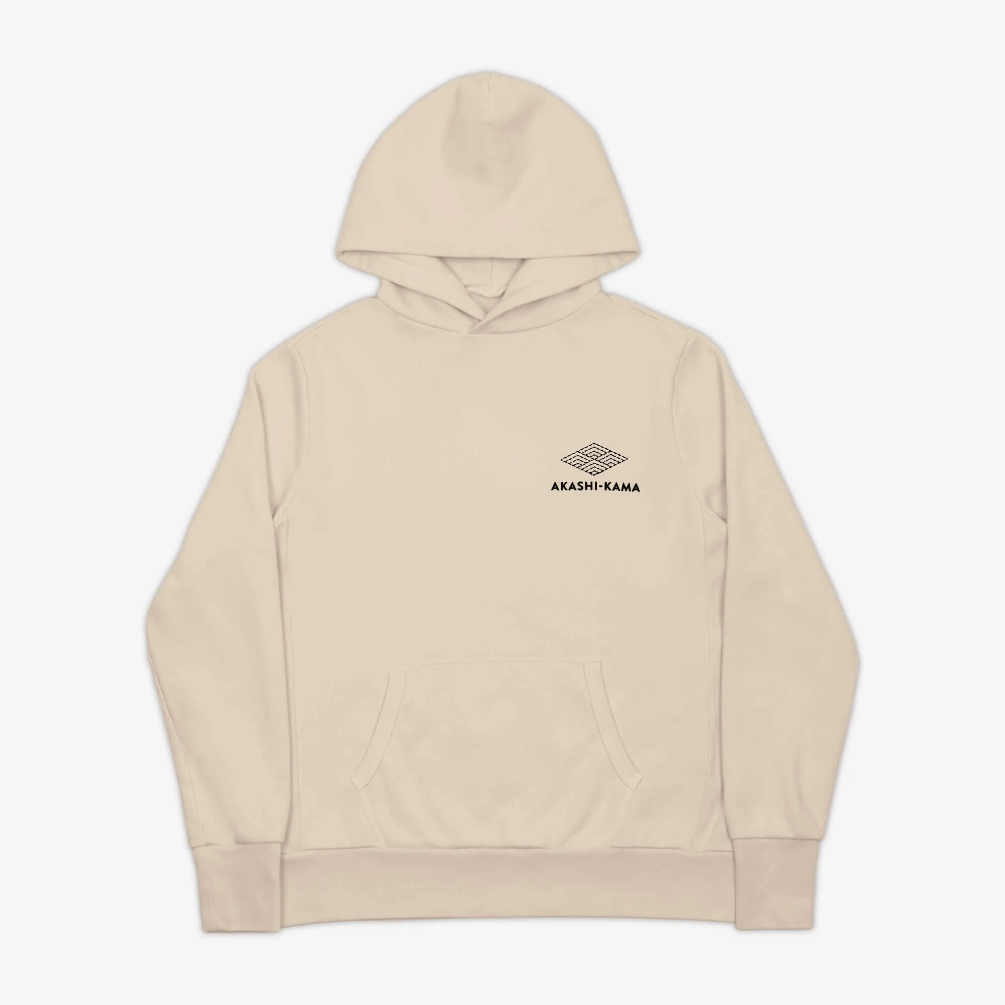 Sashiko Diamond Hoodie - Enoki sold by AKASHI-KAMA