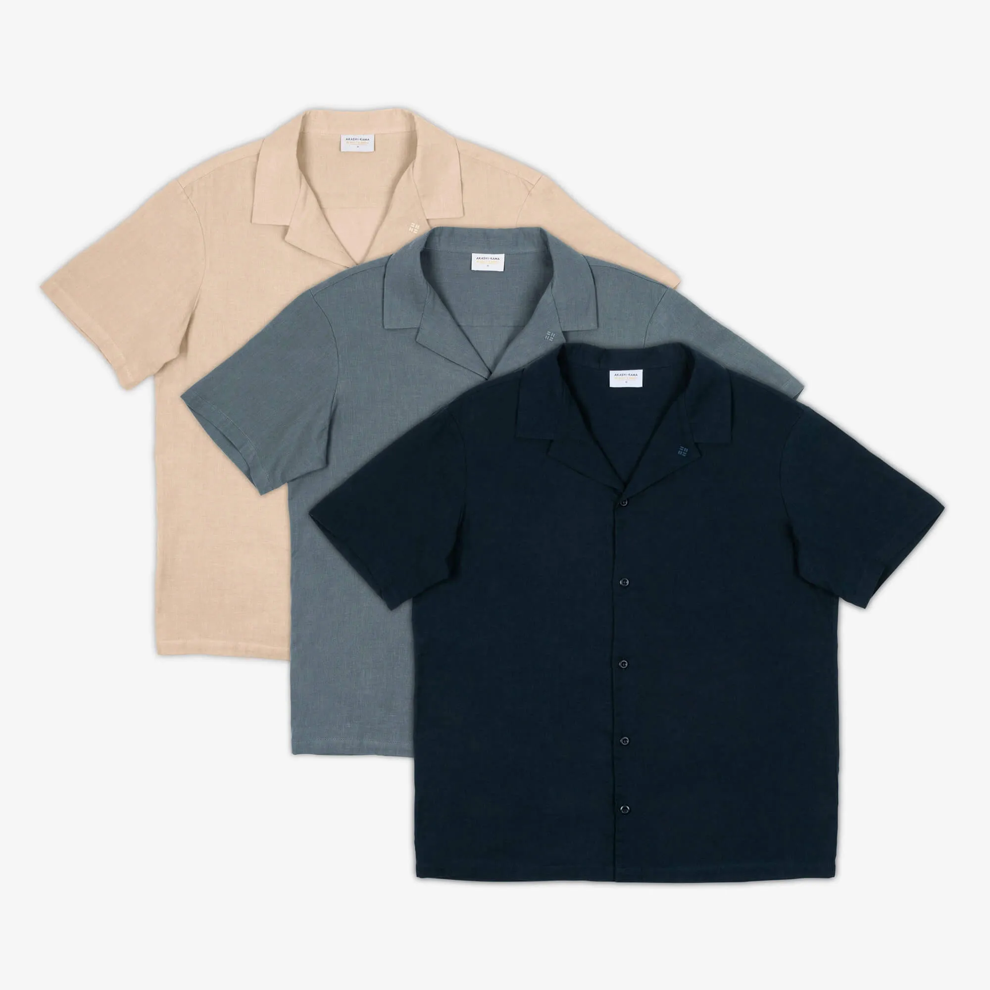 Camp Collar Shirt - Fog sold by AKASHI-KAMA product image thumbnail 3