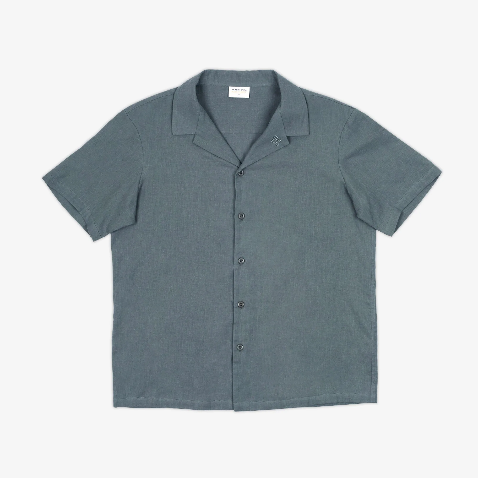 Camp Collar Shirt - Fog sold by AKASHI-KAMA